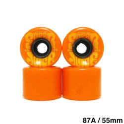 OJ WHEEL オージェー ソフトウィール（クルーザー） MINI SUPER JUICE オレンジ/黄 55mm