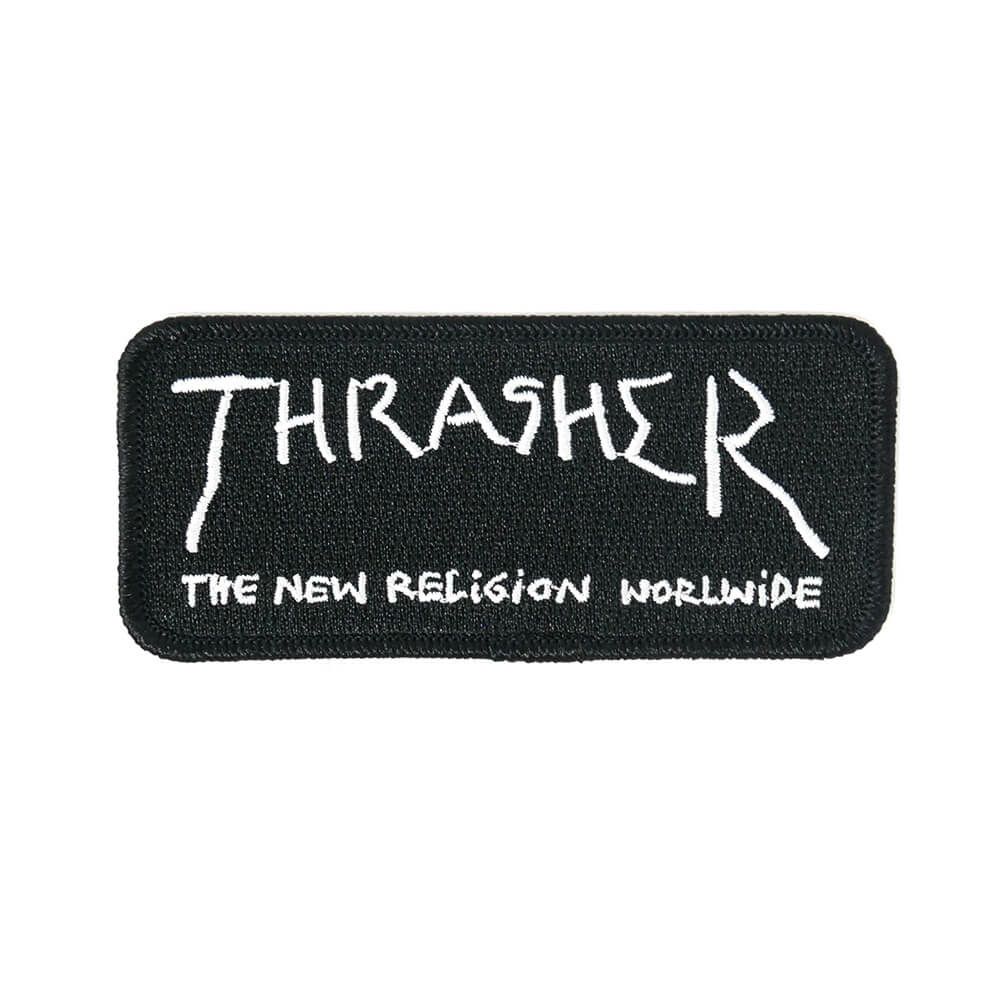 THRASHER PATCH スラッシャー ワッペン NEW RELIGION BLACK/WHITE