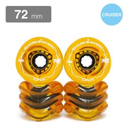 SHARK WHEEL シャークウィール ソフトウィール（クルーザー） DNA TRANSPARENT（78A） AMBER 72mm