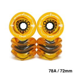 SHARK WHEEL シャークウィール ソフトウィール（クルーザー） DNA TRANSPARENT（78A） AMBER 72mm