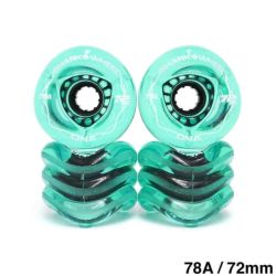 SHARK WHEEL シャークウィール ソフトウィール（クルーザー） DNA TRANSPARENT（78A） EMERALD 72mm