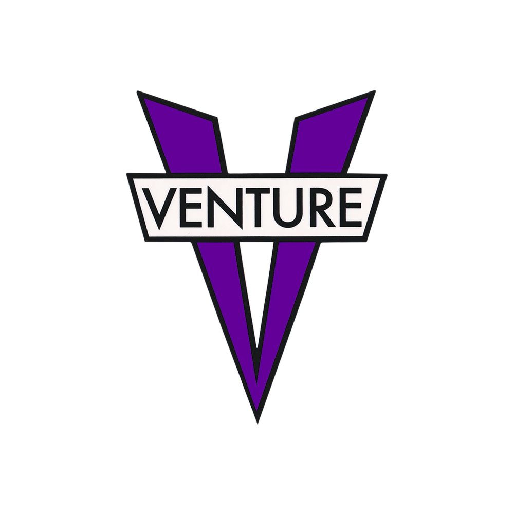 VENTURE STICKER ベンチャー ステッカー V DIE CUT SMALL PURPLE