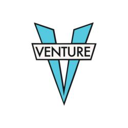 VENTURE STICKER ベンチャー ステッカー V DIE CUT SMALL LIGHT BLUE