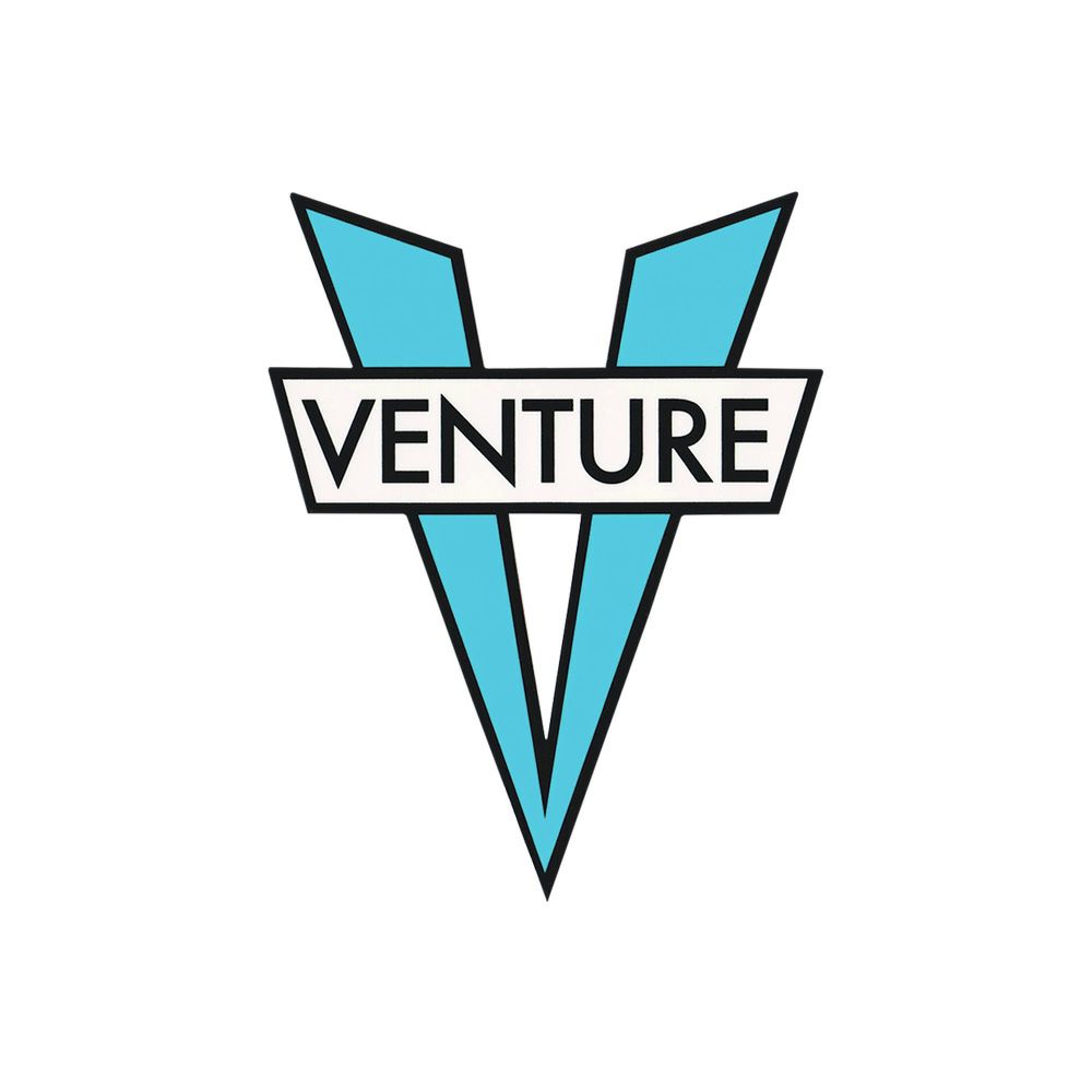 VENTURE STICKER ベンチャー ステッカー V DIE CUT SMALL LIGHT BLUE