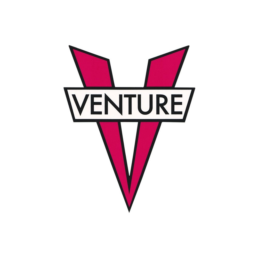 VENTURE STICKER ベンチャー ステッカー V DIE CUT SMALL PINK