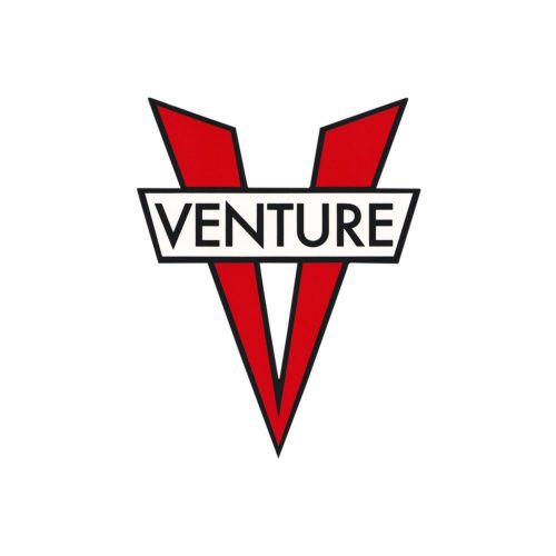 VENTURE STICKER ベンチャー ステッカー V DIE CUT SMALL RED スケートボード スケボー | スケートボード のカリフォルニアストリート