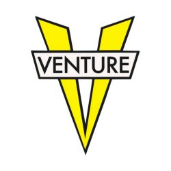 VENTURE STICKER ベンチャー ステッカー V DIE CUT MEDIUM YELLOW