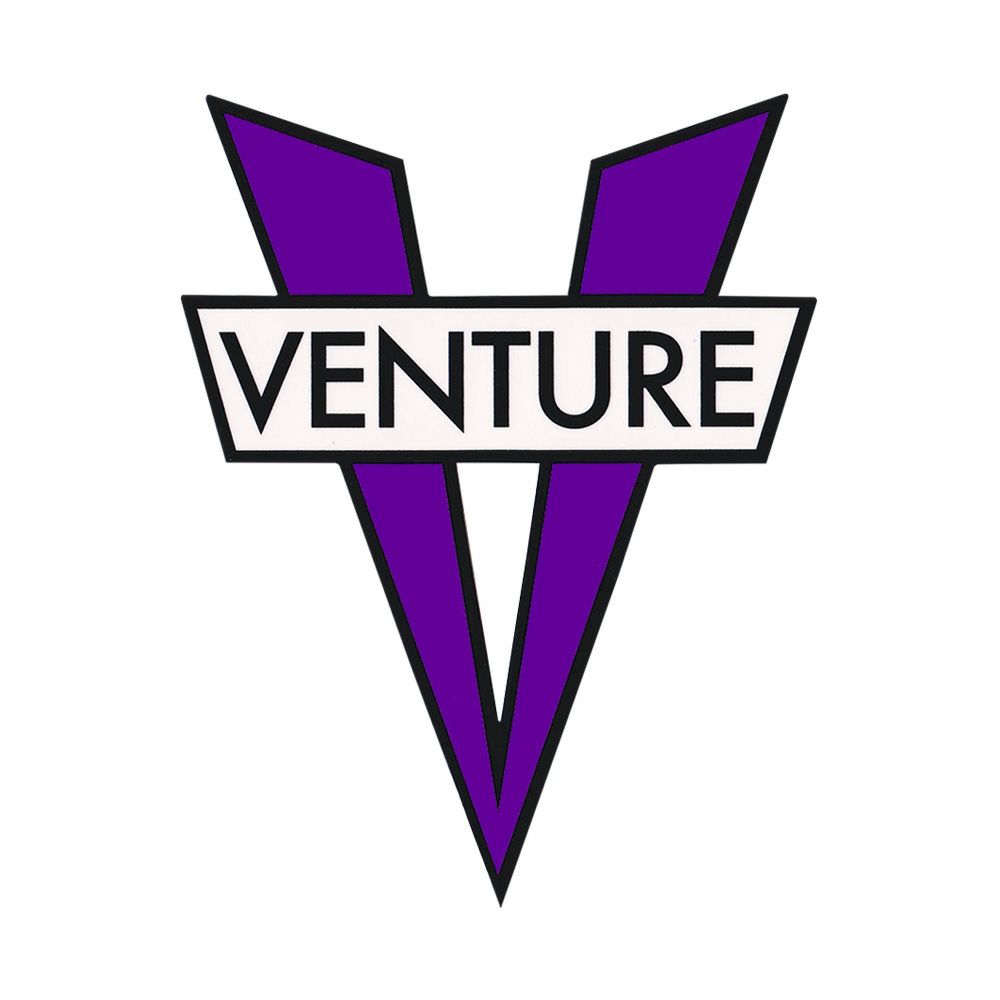 VENTURE STICKER ベンチャー ステッカー V DIE CUT MEDIUM PURPLE