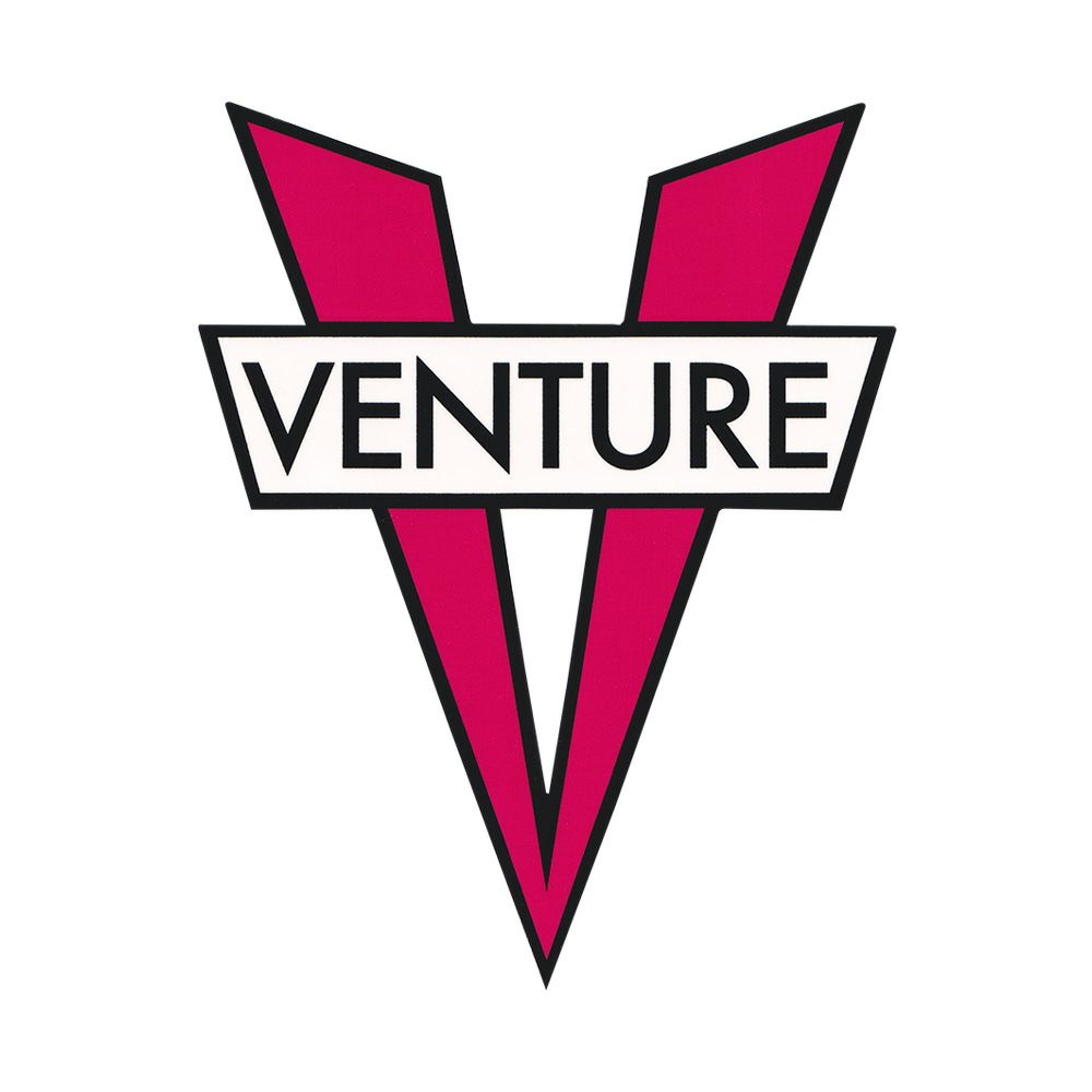 VENTURE STICKER ベンチャー ステッカー V DIE CUT MEDIUM PINK