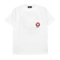MOBLOW T-SHIRT モブロー Tシャツ PISTOL JAPAN WHITE
