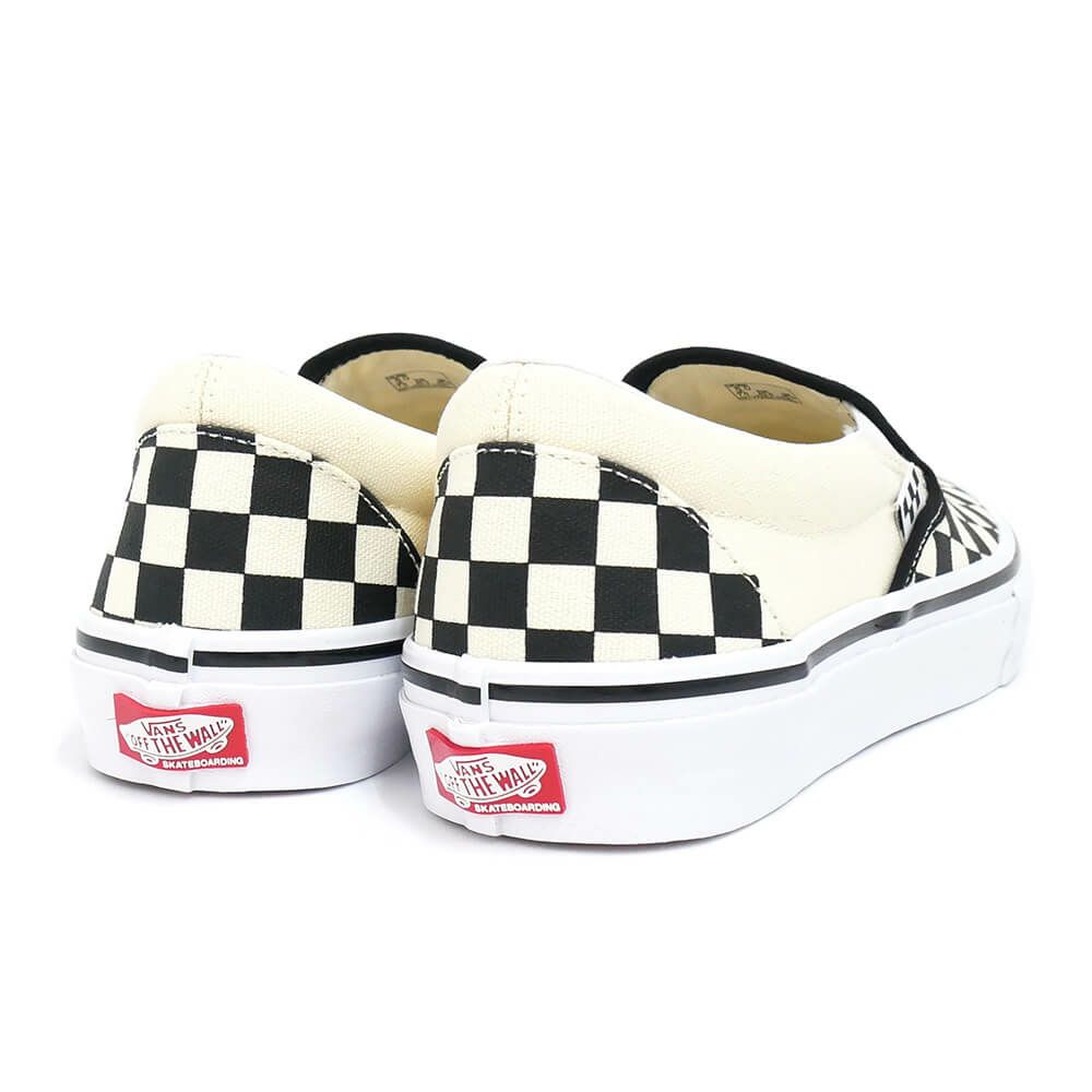 VANS SHOES バンズ シューズ スニーカー SKATE SLIP ON CHECKERBOARD 黒/オフホワイト BLACK/OFF WHITE（US企画）-2