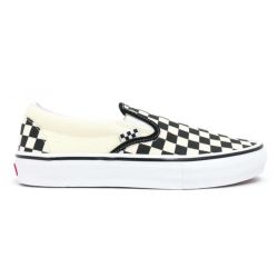 VANS SHOES バンズ シューズ スニーカー SKATE SLIP ON CHECKERBOARD 黒/オフホワイト BLACK/OFF WHITE（US企画）-3