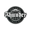 THUNDER STICKER サンダー ステッカー WORLD WIDE BLACK/WHITE