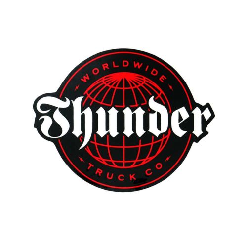 THUNDER STICKER サンダー ステッカー WORLD WIDE BLACK/RED