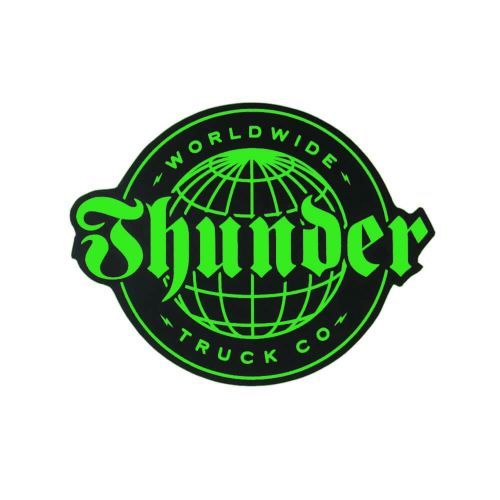 THUNDER STICKER サンダー ステッカー WORLD WIDE BLACK/GREEN