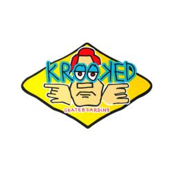 KROOKED STICKER クルキッド ステッカー DUDE YELLOW