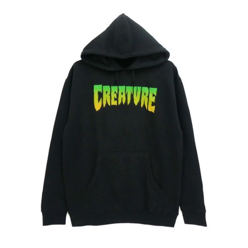 CREATURE HOOD クリーチャー パーカー CREATURE LOGO BLACK