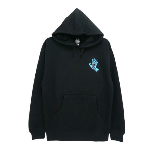 SANTA CRUZ HOOD サンタクルーズ パーカー SCREAMING HAND BLACK