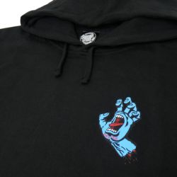 SANTA CRUZ HOOD サンタクルーズ パーカー SCREAMING HAND BLACK 2