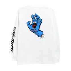 SANTA CRUZ LONG SLEEVE サンタクルーズ ロングスリーブTシャツ SCREAMING HAND WHITE