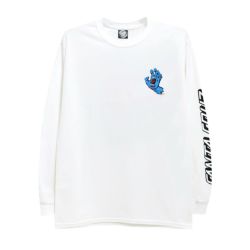 SANTA CRUZ LONG SLEEVE サンタクルーズ ロングスリーブTシャツ SCREAMING HAND WHITE 1