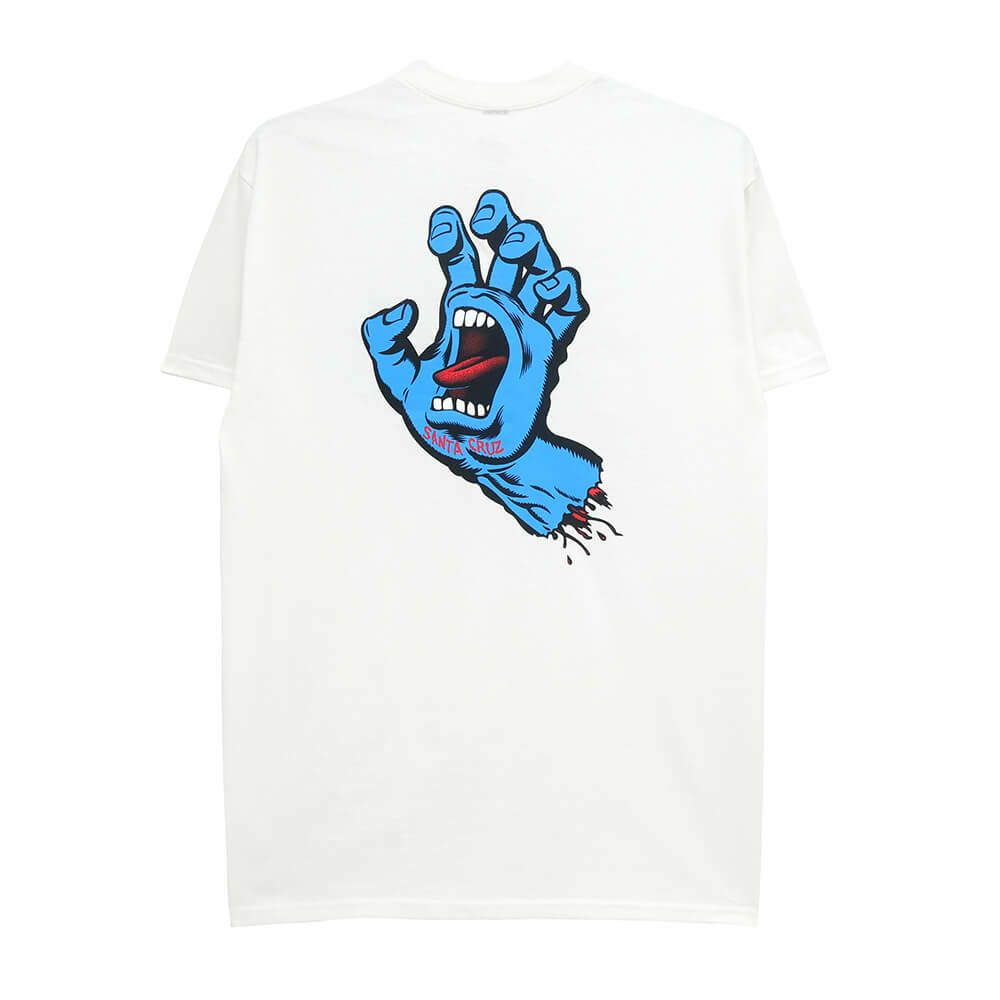 SANTA CRUZ T-SHIRT サンタクルーズ Tシャツ SCREAMING HAND WHITE