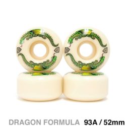 POWELL PERALTA WHEEL パウエルペラルタ ウィール DRAGONS FORMULA（DF）V1 93A GREEN DRAGON 52mm スケートボード スケボー