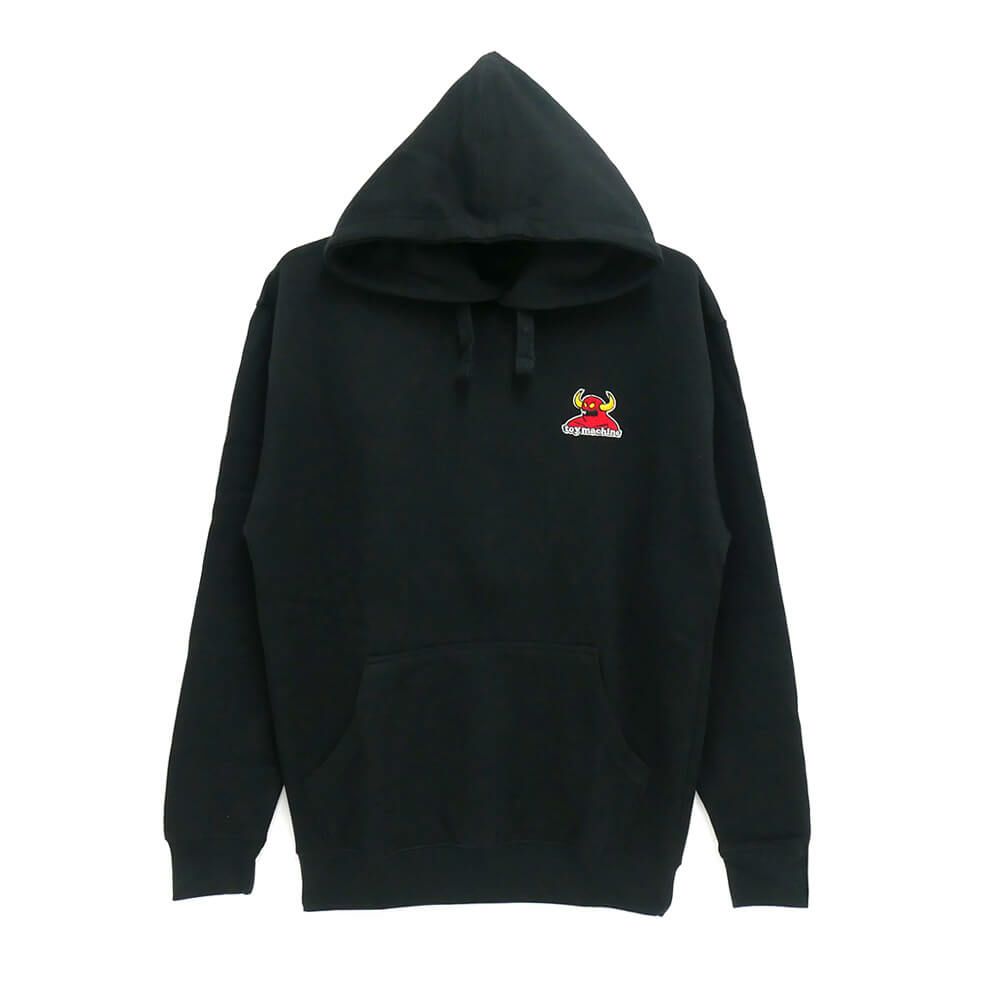 TOY MACHINE HOOD トイマシーン パーカー MONSTER EMBROIDERED BLACK スケートボード スケボー