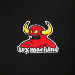 TOY MACHINE HOOD トイマシーン パーカー MONSTER EMBROIDERED BLACK スケートボード スケボー 2