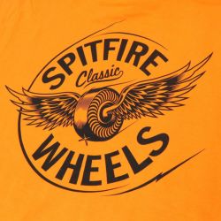 SPITFIRE HOOD スピットファイヤー パーカー FLYING CLASSIC NEON ORANGE スケートボード スケボー 3