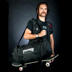 THRASHER SKATE BAG スラッシャー スケートボードバッグ DUFFLEL BAG BLACK スケートボード スケボー 8