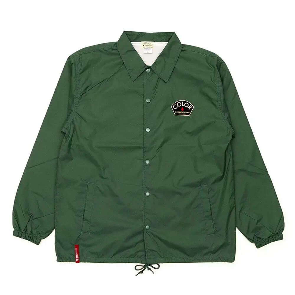 COLOR COMMUNICATIONS JACKET カラーコミュニケーションズ ジャケット DESIGN DEPT PATCH COACHS FOREST スケートボード スケボー