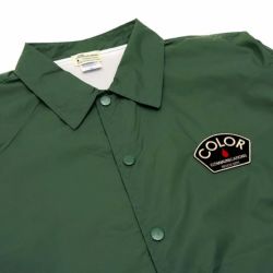 COLOR COMMUNICATIONS JACKET カラーコミュニケーションズ ジャケット DESIGN DEPT PATCH COACHS FOREST スケートボード スケボー 1