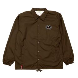 COLOR COMMUNICATIONS JACKET カラーコミュニケーションズ ジャケット DESIGN DEPT PATCH COACHS BROWN スケートボード スケボー