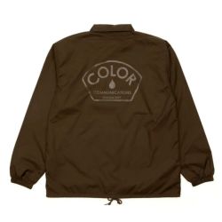 COLOR COMMUNICATIONS JACKET カラーコミュニケーションズ ジャケット DESIGN DEPT PATCH COACHS BROWN スケートボード スケボー 5