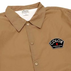 COLOR COMMUNICATIONS JACKET カラーコミュニケーションズ ジャケット DESIGN DEPT PATCH COACHS CAMEL スケートボード スケボー 1