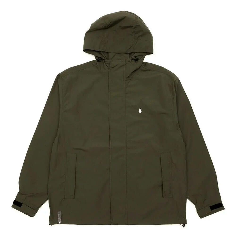 COLOR COMMUNICATIONS JACKET カラーコミュニケーションズ ジャケット DRIP EMB SHELL OLIVE スケートボード スケボー