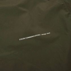 COLOR COMMUNICATIONS JACKET カラーコミュニケーションズ ジャケット DRIP EMB SHELL OLIVE スケートボード スケボー 4