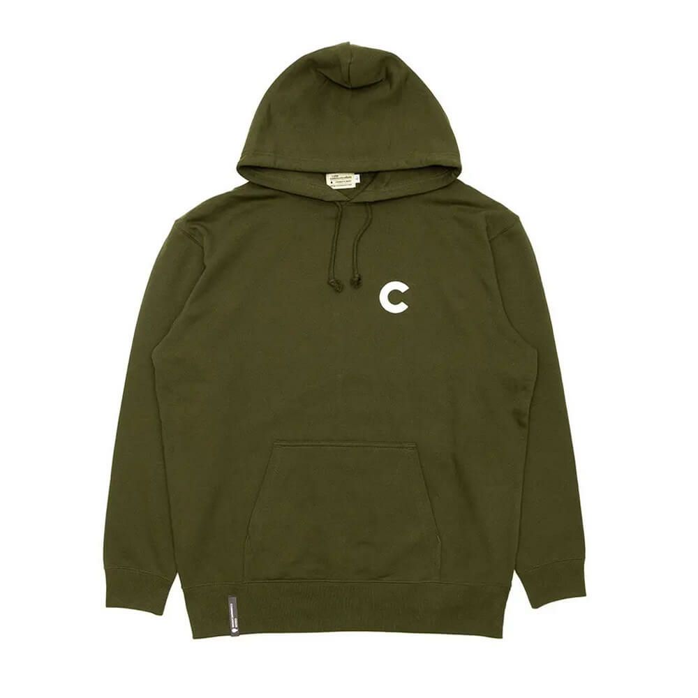 COLOR COMMUNICATIONS HOOD カラーコミュニケーションズ パーカー CPPLIQUE 2 OLIVE スケートボード スケボー