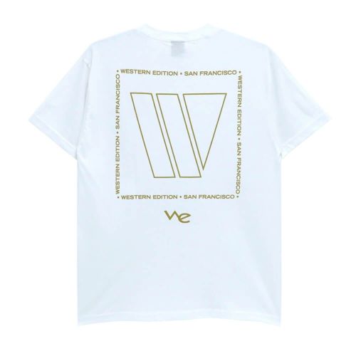 WESTERN EDITION T-SHIRT ウエスタン エディション Tシャツ WE W BOX WHITE スケートボード スケボー