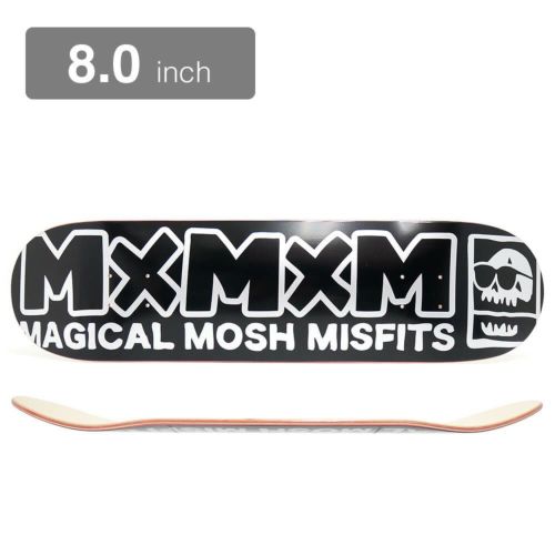 MAGICAL MOSH MISFITS DECK, マジカルモッシュミスフィッツ, デッキ, TEAM, MXMXM SILVER 8.0,  スケートボード スケボー