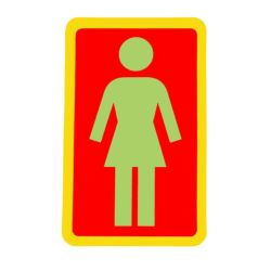 GIRL STICKER ガール ステッカー OG 6 INCH YELLOW/RED/GREEN スケートボード スケボー