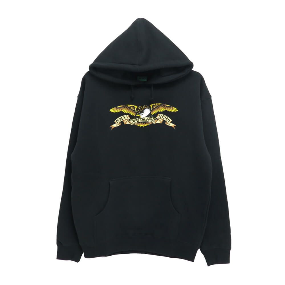 ANTIHERO HOOD アンチヒーロー パーカー EAGLE BLACK スケートボード スケボー