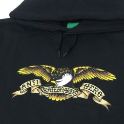 ANTIHERO HOOD アンチヒーロー パーカー EAGLE BLACK スケートボード スケボー 1