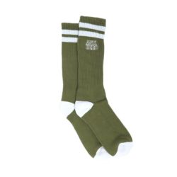 ANTIHERO SOCKS アンチヒーロー ソックス 靴下 BLACK HERO OUTLINE OLIVE/WHITE スケートボード スケボー 3