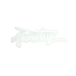 PRIMITIVE STICKER プリミティブ ステッカー BRUSH LOGO WHITE スケートボード スケボー