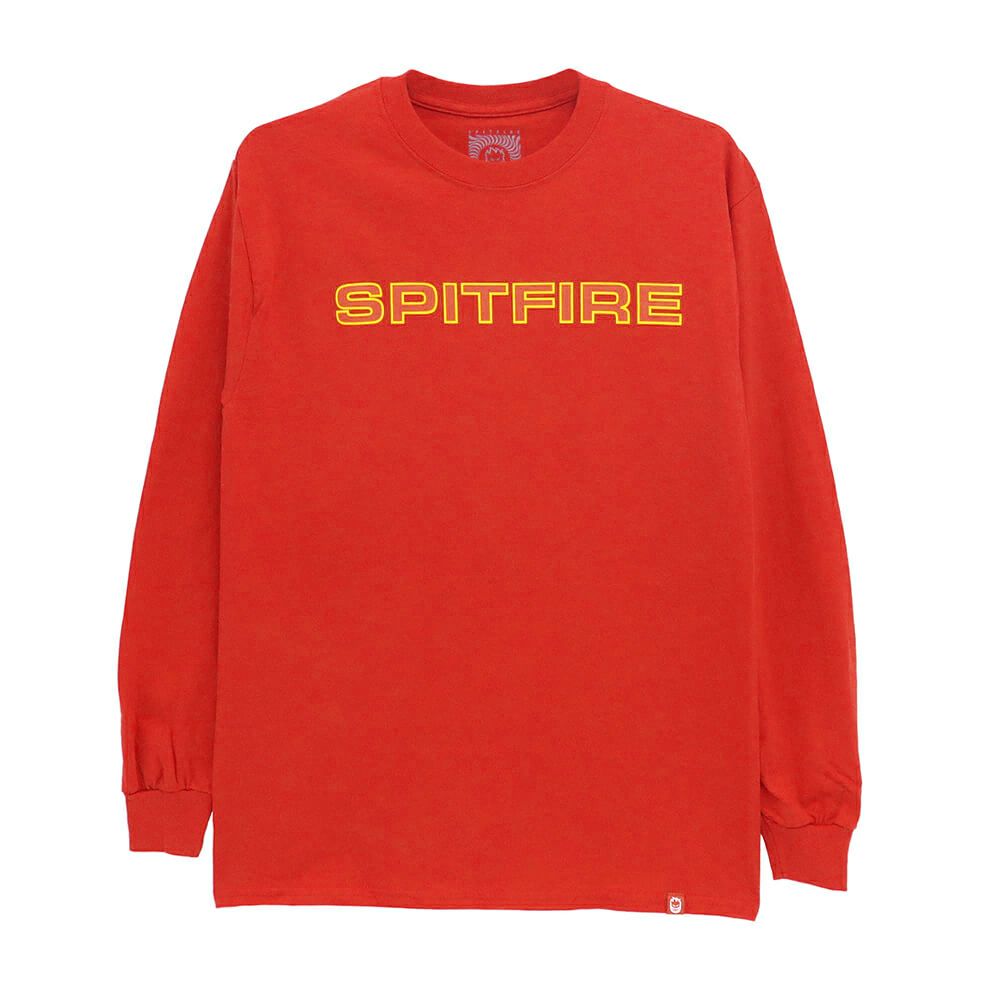 【セール】SPITFIRE LONG SLEEVE スピットファイヤー ロングスリーブTシャツ CLASSIC 87 RED/GOLD スケートボード スケボー