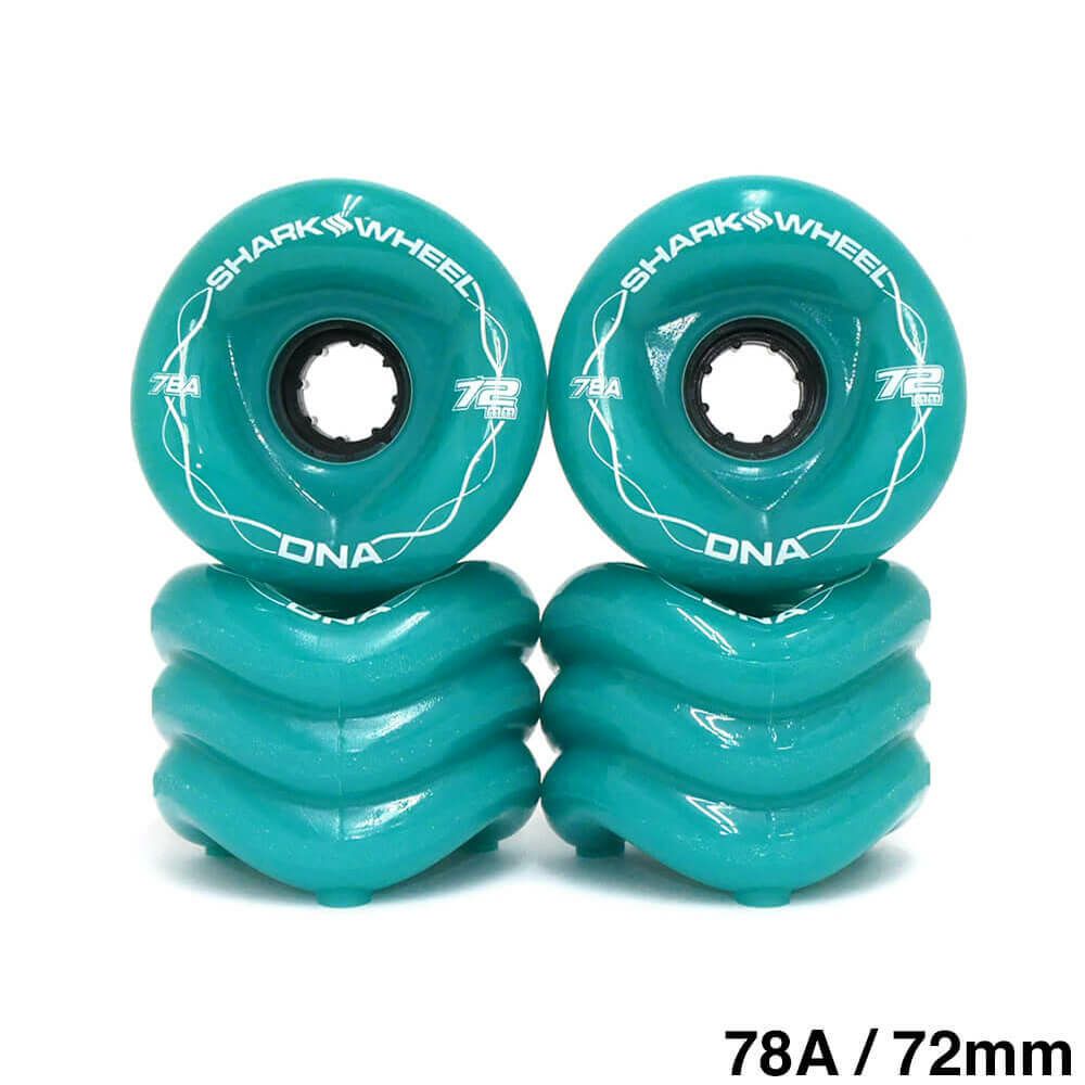 SHARK WHEEL シャークウィール ソフトウィール（クルーザー） DNA 78A TURQUOISE 72mm