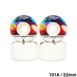 STRUSH WHEEL ストラッシュ ウィール STRUSH WHEELS X COLOR COMMUNICATIONS SCRIPT DRIP CONICAL 52mm スケートボード スケボー