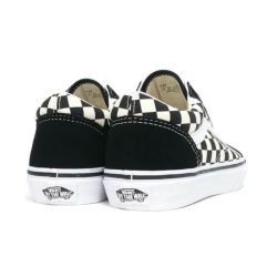 VANS SHOES バンズ シューズ スニーカー KID'S OLD SKOOL PRIMARY CHECK 黒/白 BLACK/WHITE（US企画） スケートボード スケボー 2